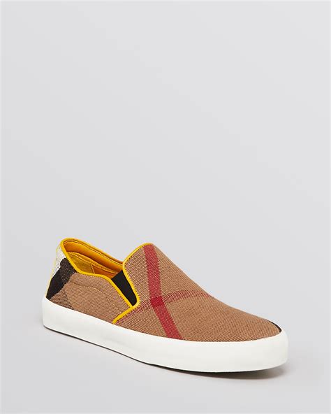 burberry slip on flat sneakers gribbin|Bloomingdale's.